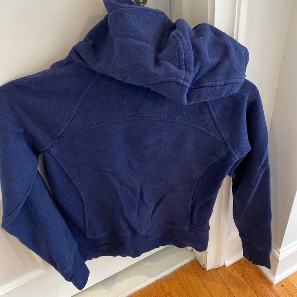 Lululemon on the move full zip scuba sweatshirt navy women’s size 4 - Picture 4 of 4